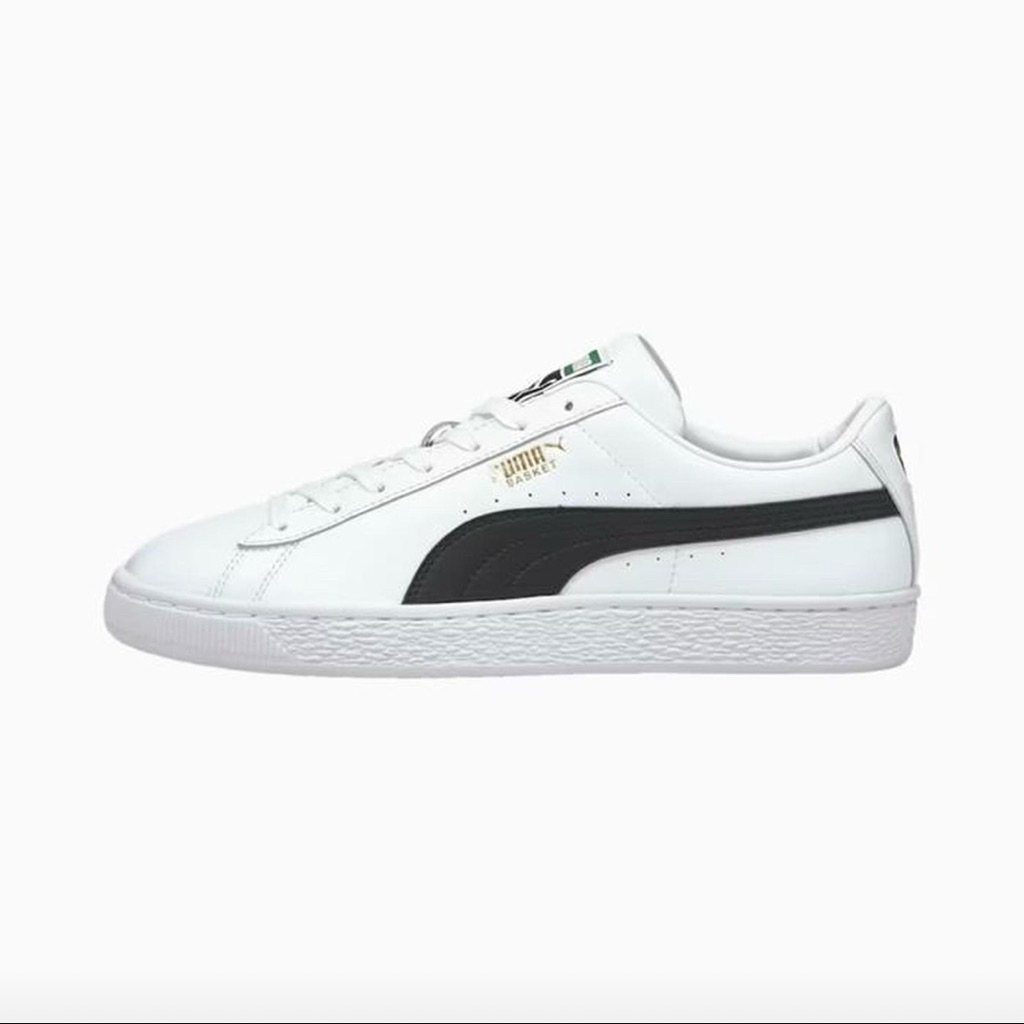 PUMA Sepatu Basket Classic XXI Pria White-Black Original 42/27cm