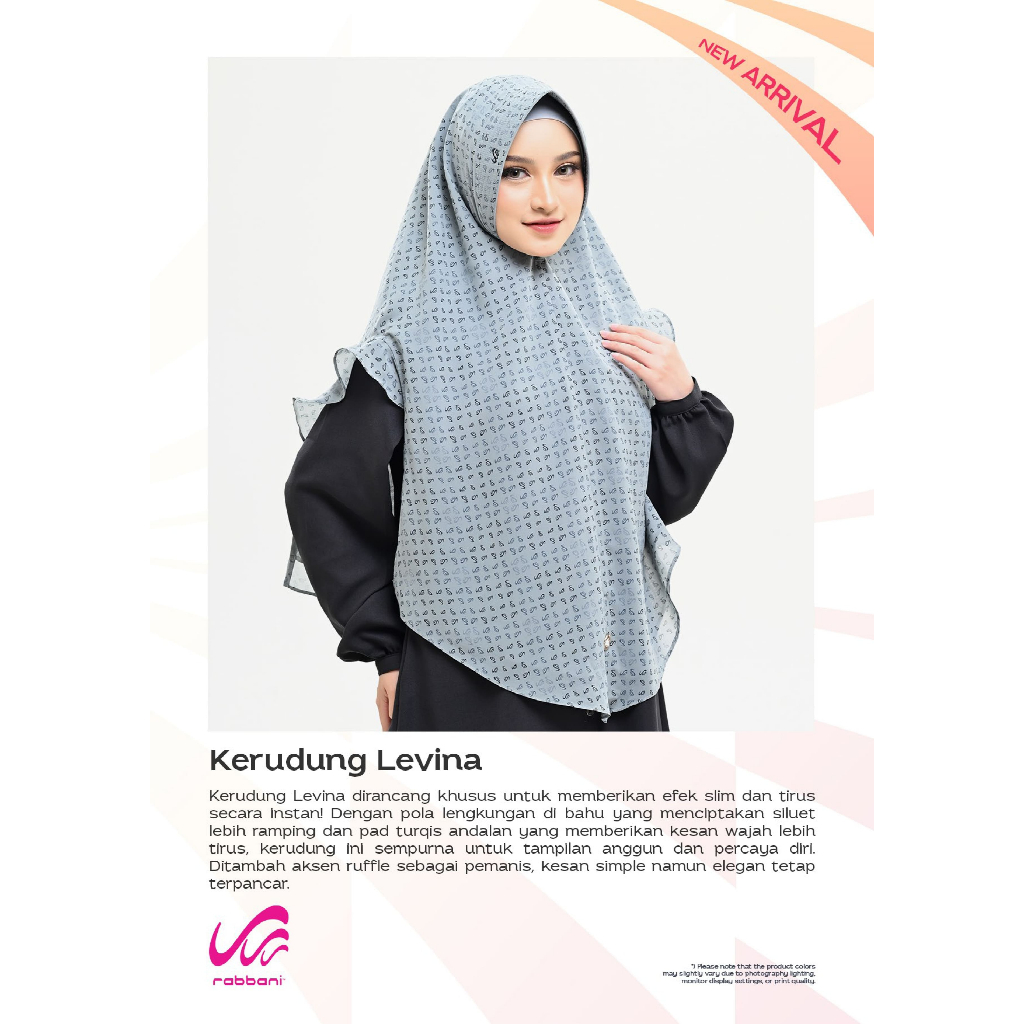 Kerudung Levina | Kerudung Dewasa | Jilbab | Hijab Instan | Kerudung Rabbani |Jilbab Rabbani [Ori Ra