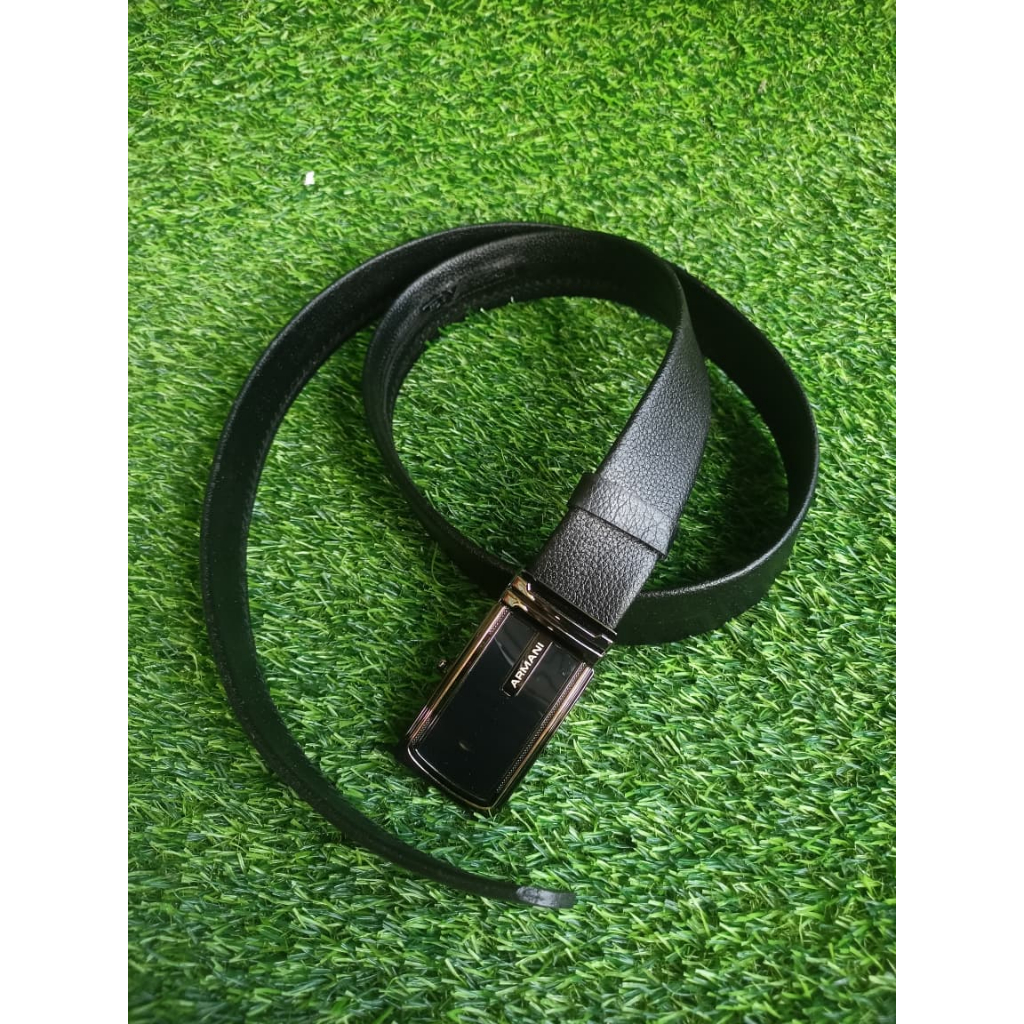 Ikat Pinggang Resleting Kulit Asli Kepala Model Otomatis Premium,Sabuk Jimat