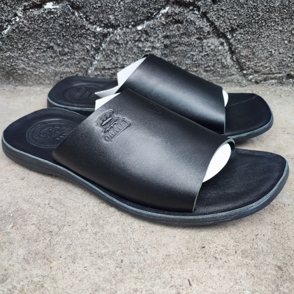 slop pria#sandal pria kulit asli