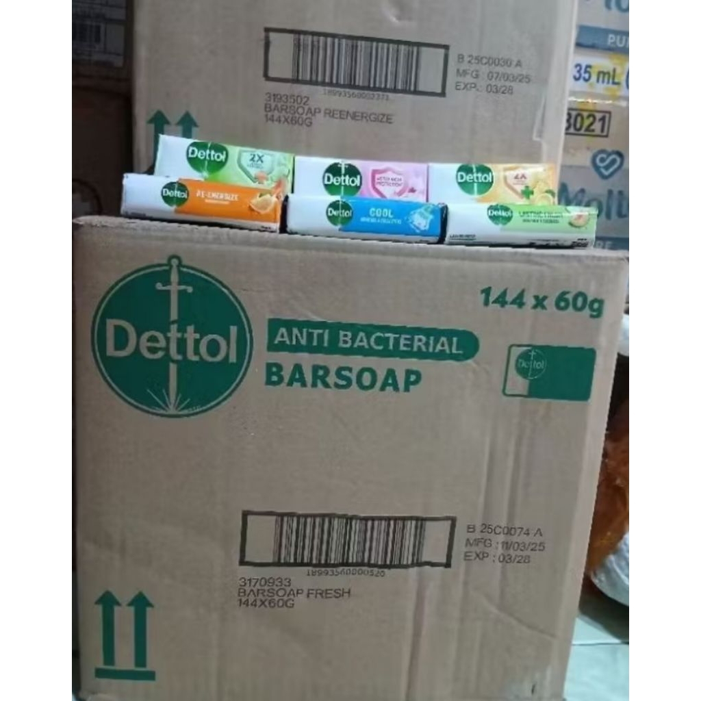sabun dettol 1dus 60gr isi 144pcs