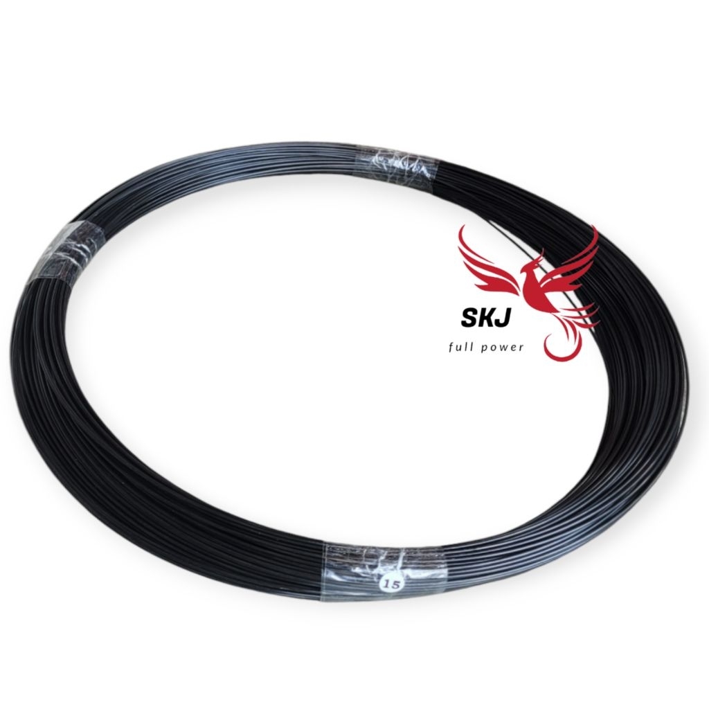 JERUJI RUJI FIBER HITAM 1.5 mm 1 5 PANJANG 100 meter