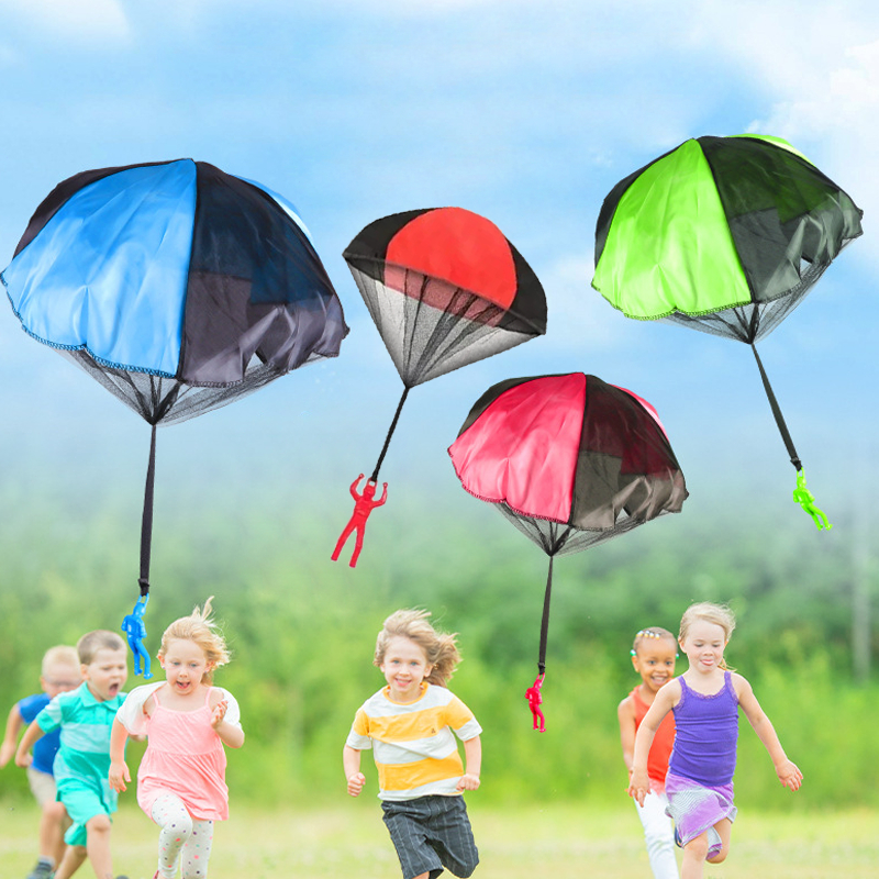 3pcs Mainan Anak Terjun Payung Mainan Payung Terjun Mainan Parasut Anak