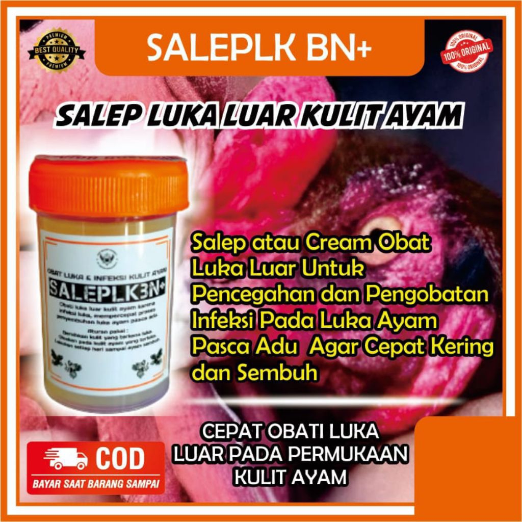 SALEPLKBN+, Obat luka kulit Ayam, obat Infeksi kulit Ayam adu