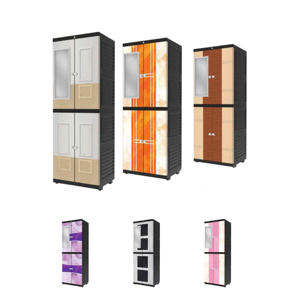 NAIBA Lemari Plastik Jumbo 4 Susun