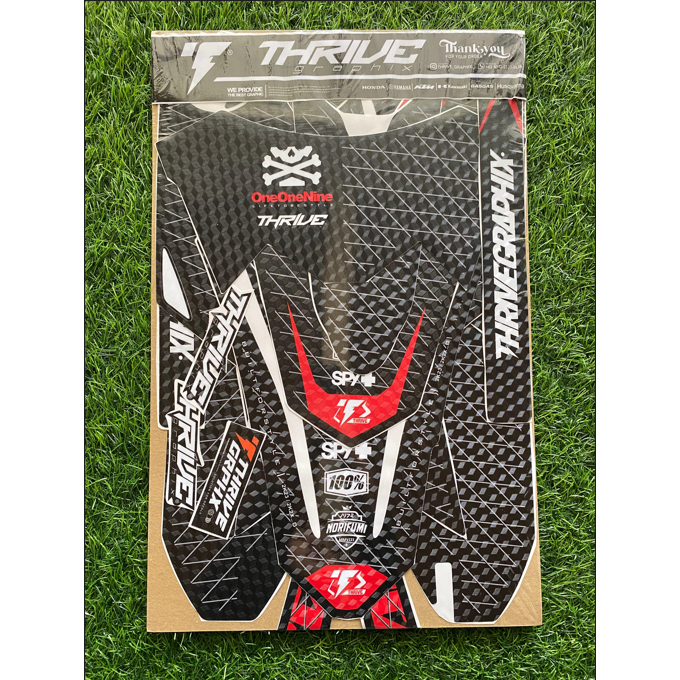 STIKER DECAL KAWASAKI KLX BF HITAM DESIGN SIMPLE LAMINASI DOFF PRIZM BEBAS CUSTOM