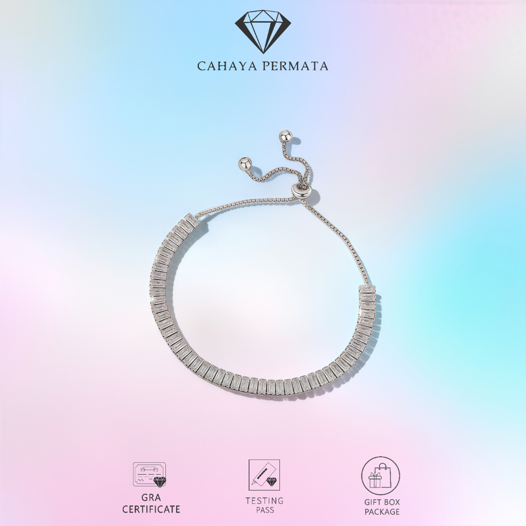 Gelang Tangan Moissanite Fashionable
