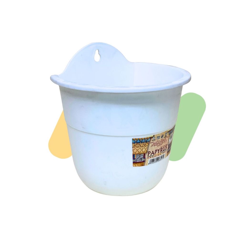 POT GANTUNG DINDING POPYRUS / POT BUNGA TEMPEL PLASTIK