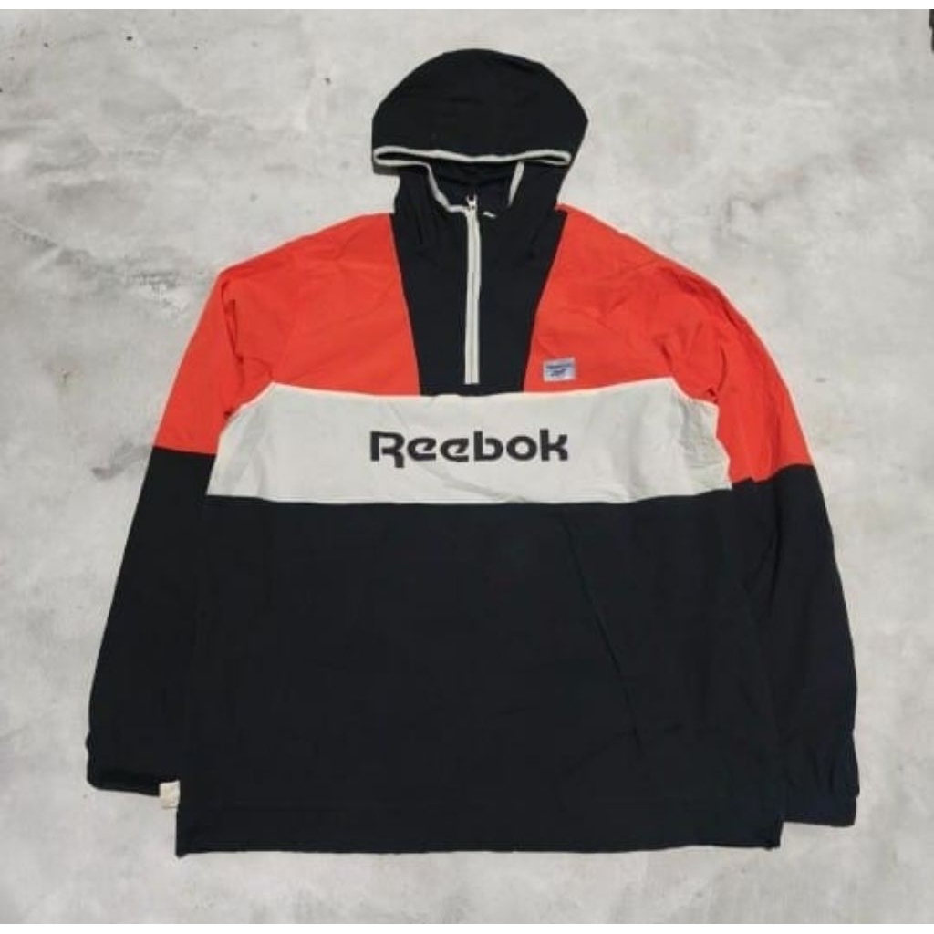 vintage reebok anorak jacket