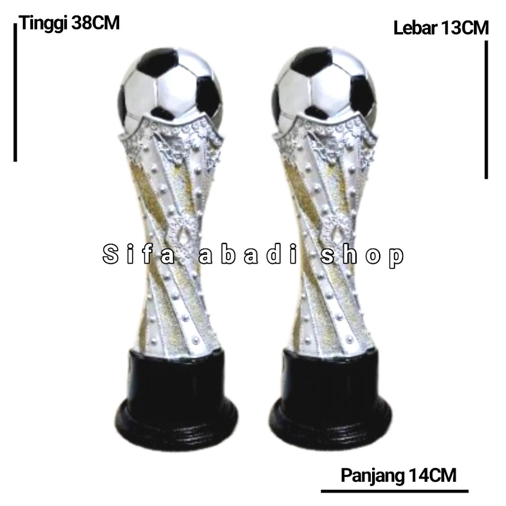 Piala.Piala Resin/piala Futsal/Trophy Sepak bola Silver