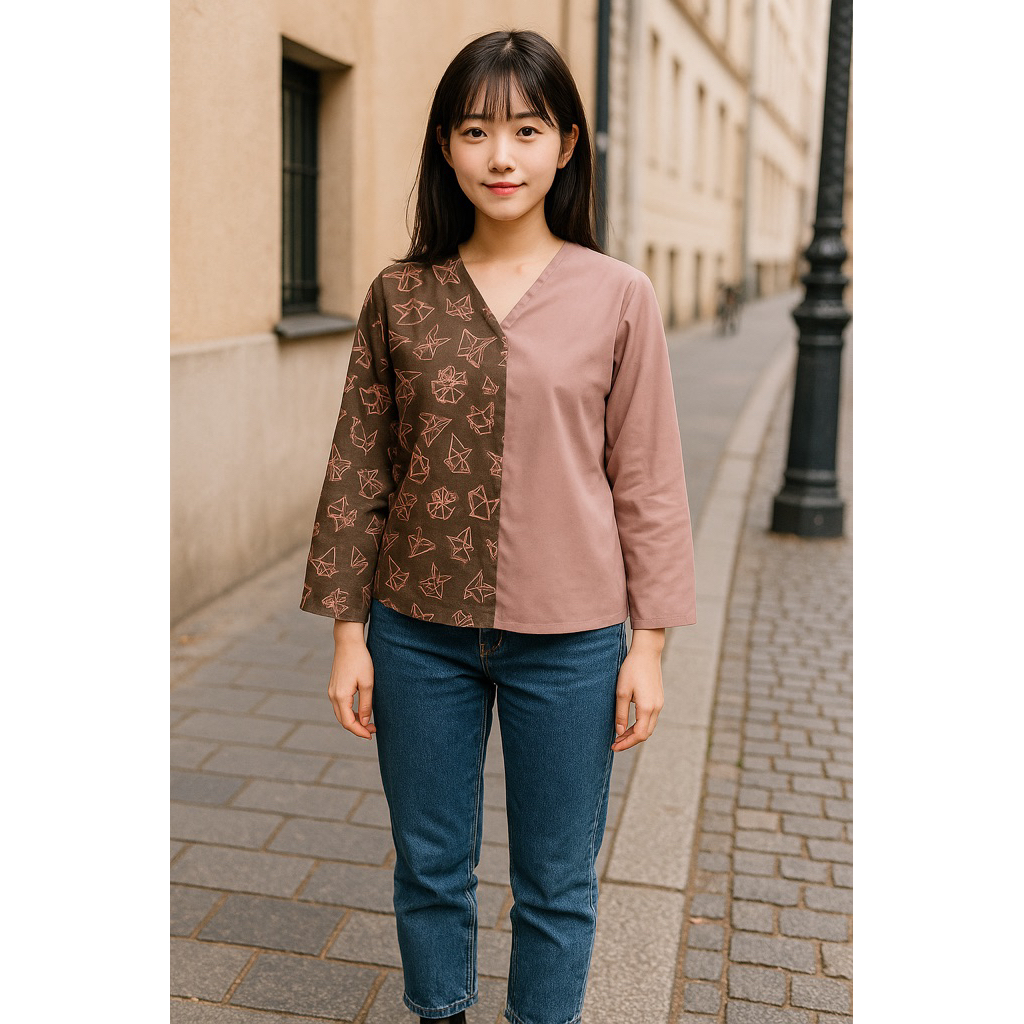 Masayu Batik - Blouse Batik Wanita Atasan Akira