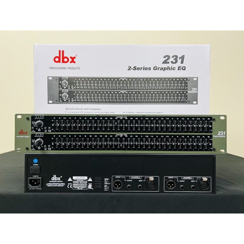 EQUALIZER DBX 231 / DBX231 / 2 SERIES GRAPHIC EQ dbx 231/ equalizer dbx231