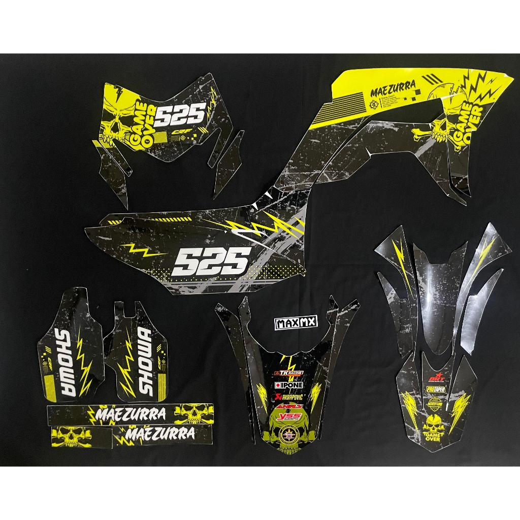 Decal Stiker CRF 150L Decal Varosao Stiker Custom Striping Fullbody kuning hitam