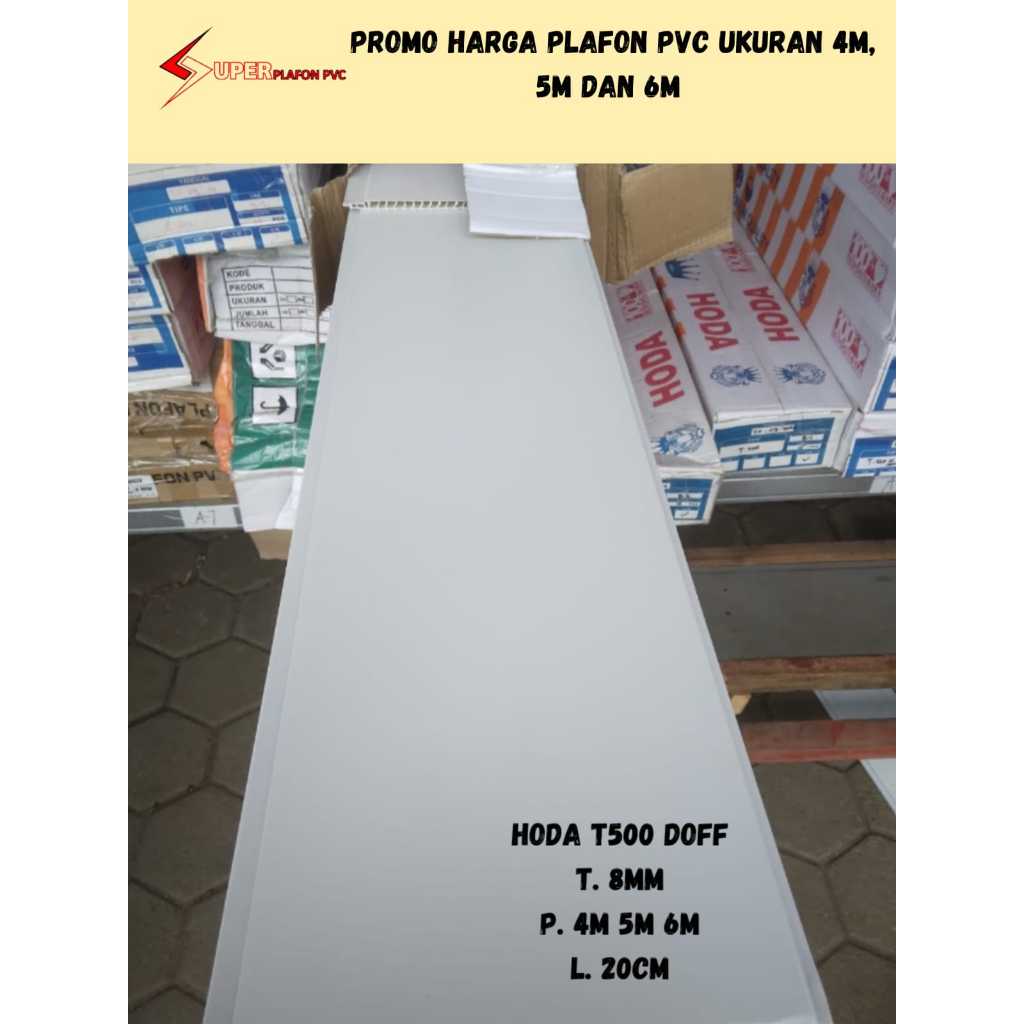 [PROMO] Per Lembar Plafon Pvc Putih Polos Doff di Setiap Ukuran Plavon Motif Putih Polos Doff Lembar