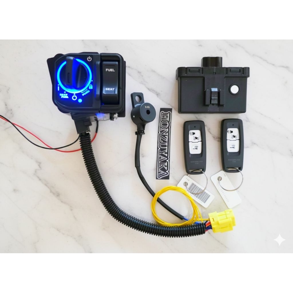 kontak keyless pcx 160 + immobilizer paket FULL ori semua original HONDA. honzuyaka