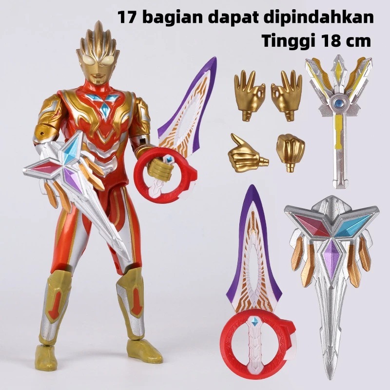 Mainan Ultraman Z Zero Shf Ultraman Action Figure Ultraman Zero Beyond SHF Galaxy Glitter Action Fig