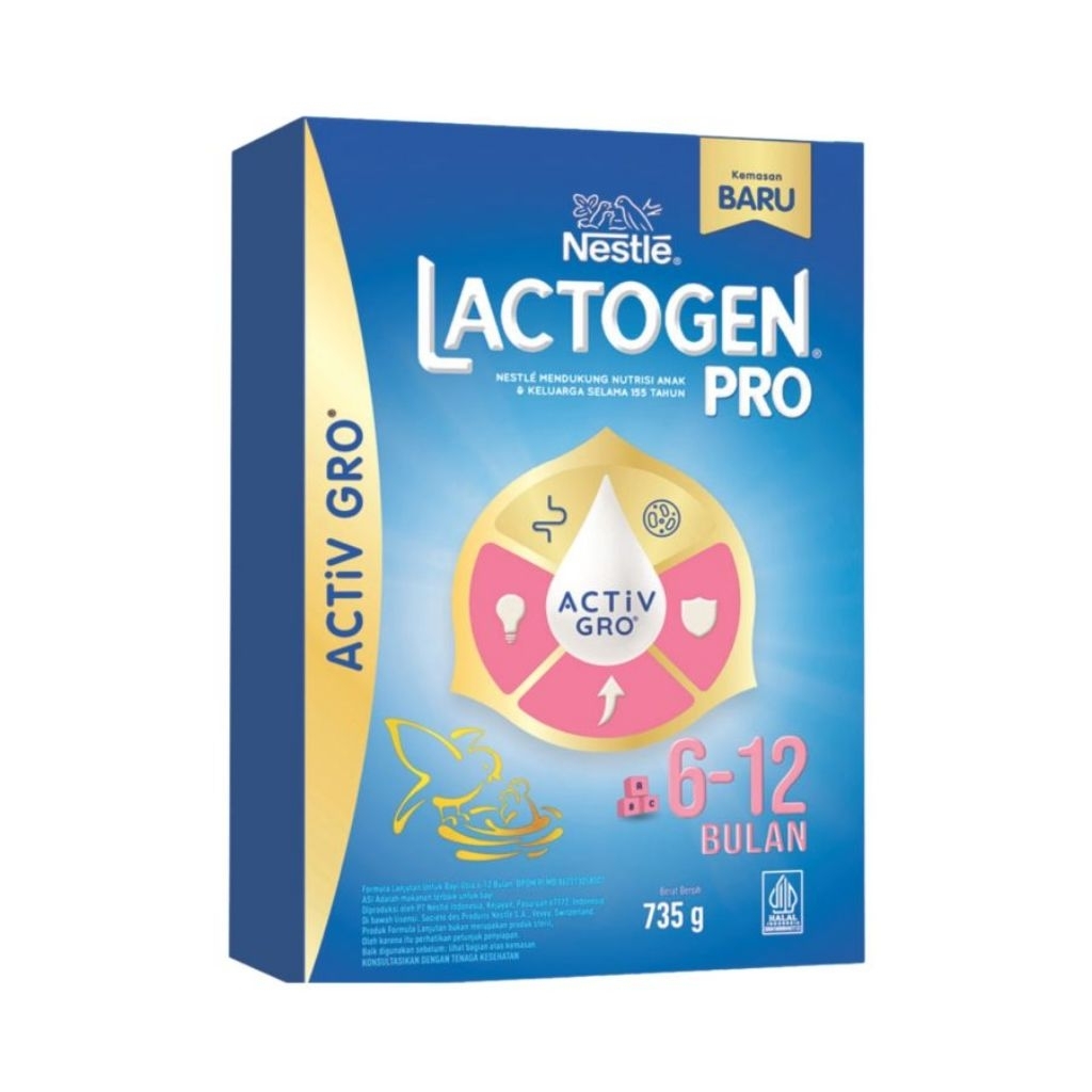 

Lactogen Pro usia 6-12 735gram exp Oktober-desember 2026