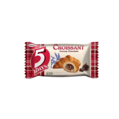 

5 Days Croissant Creamy Chocolate - Roti Croisant Isi Coklat 60g