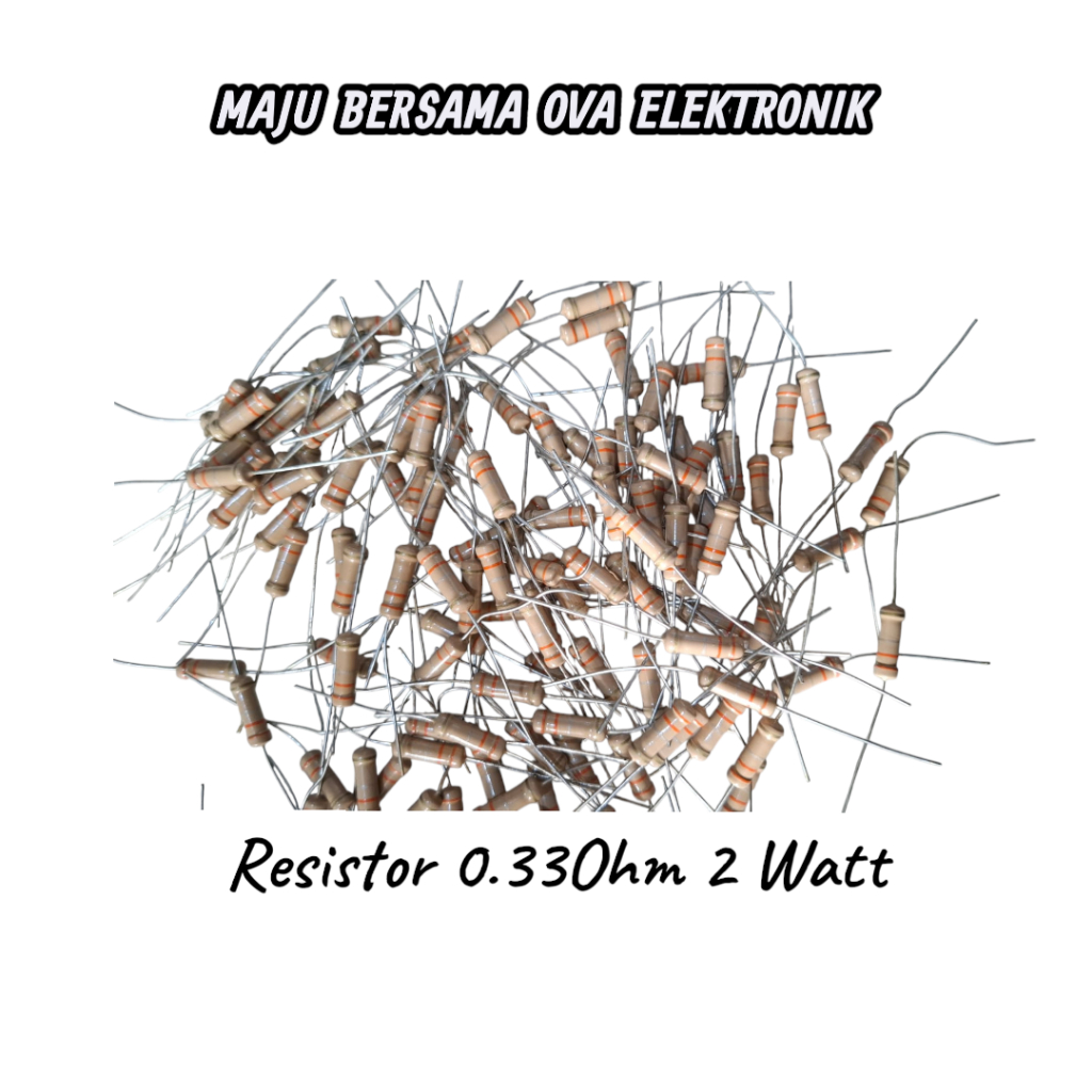 (10buah) Resistor 0.33 Ohm 2 Watt