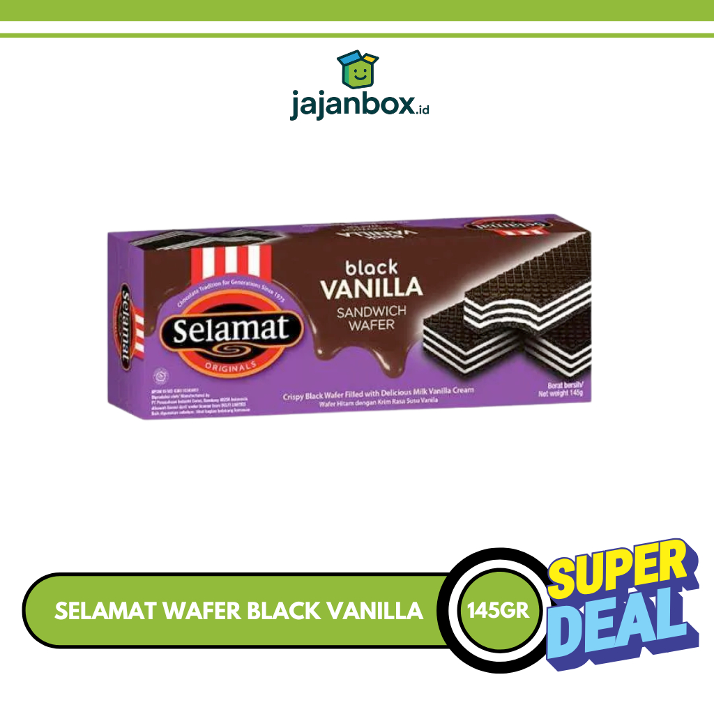 Selamat Wafer Black Vanilla 145gr