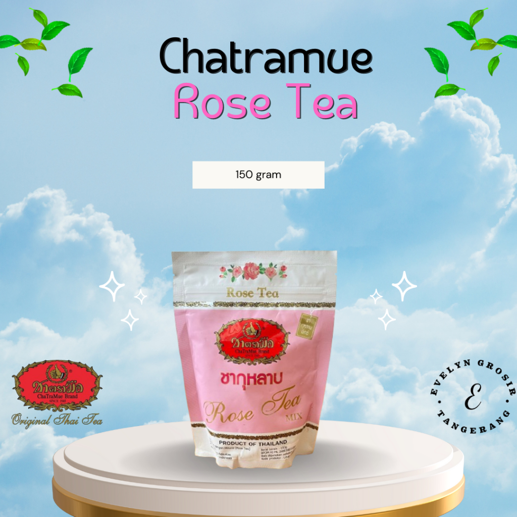 Thai Rose Tea Chatramue 150 gr / Rose Tea / Teh Mawar