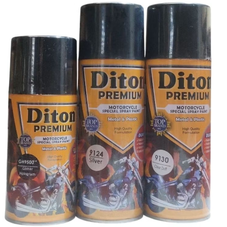 PAKET 3 KALENG DITON PREMIUM 9500 GLITTER HOLOGRAM  / 9124 SILVER / 9130 CLEAR DOFF