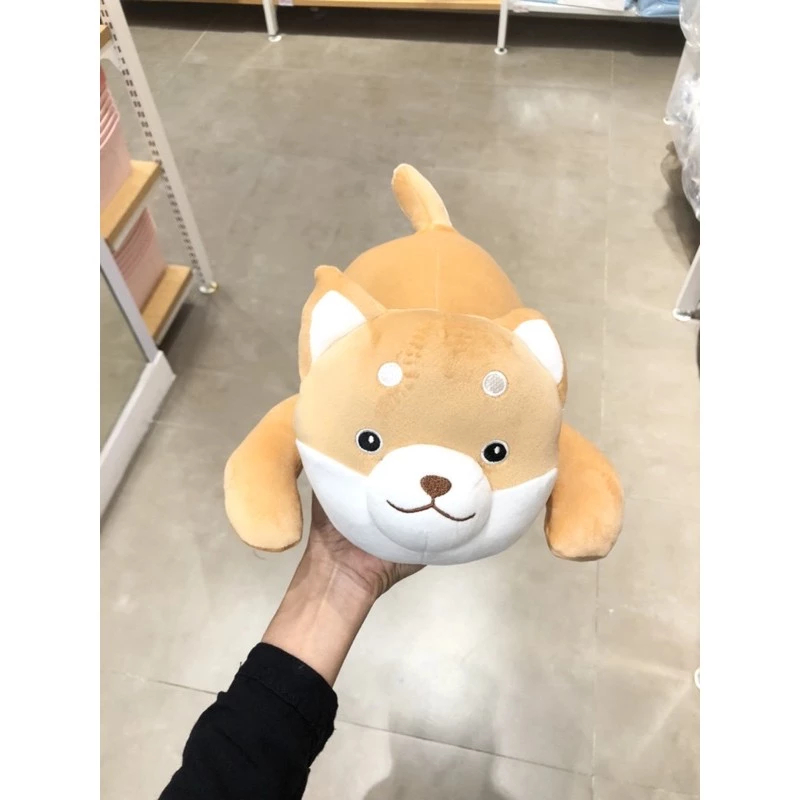 LYING SHIBA SERIES PLUSH TOY MINISO BONEKA SHIBA NEW ARRIVAL (Brown)