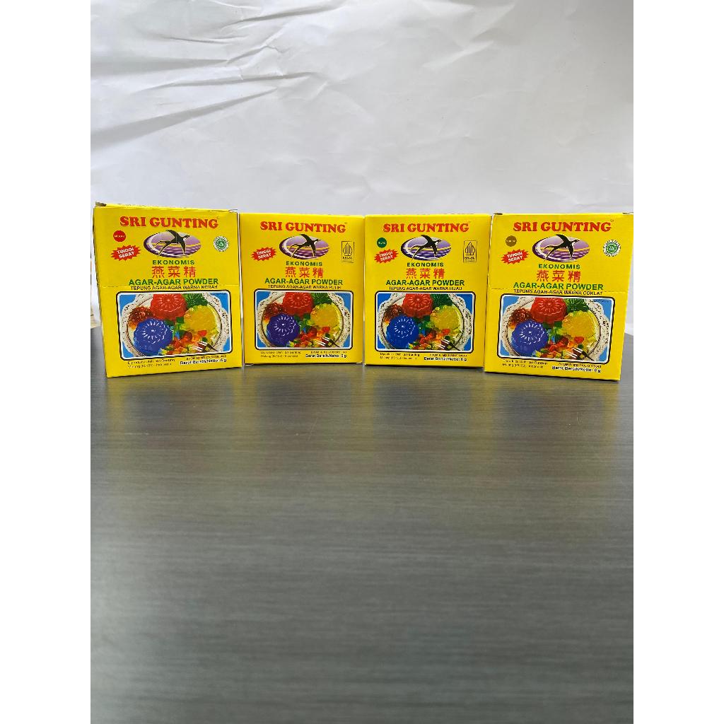 Agar agar bubuk , Agar agar jelly, Agar Srigunting swallow, Agar agar bening/putih/plain, Agar merah