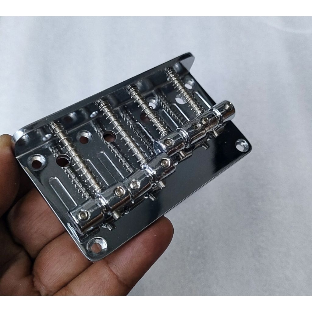 Bridge Jazz bass 4 string warna Chrome