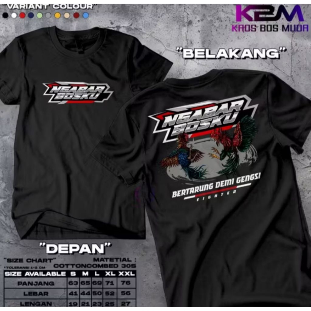 Kaos Distro Ngabar Bosku Bertarung Demi Gengsi