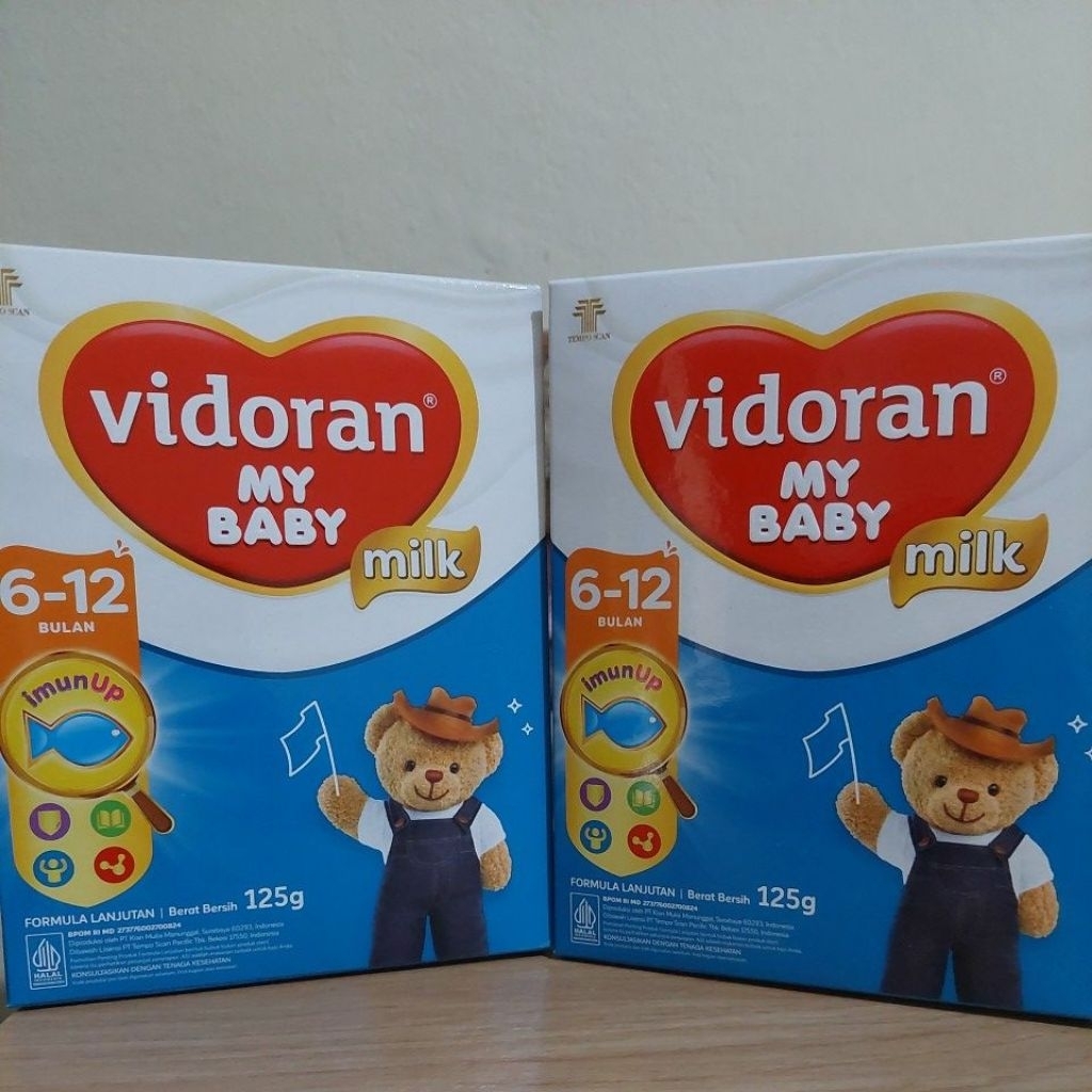 [ASLI SEGEL] Susu Bayi Vidoran 6-12 Bulan 125g | Harga Grosir Min 5 | EXP 2027 | TERMURAH