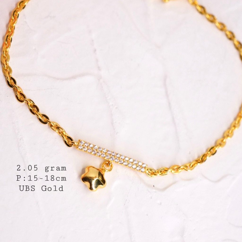 Gelang Emas Bunga Kendari Fancy UBS gelang emas Bracelet Rantai Emas Gelang H Emas Kadar 700