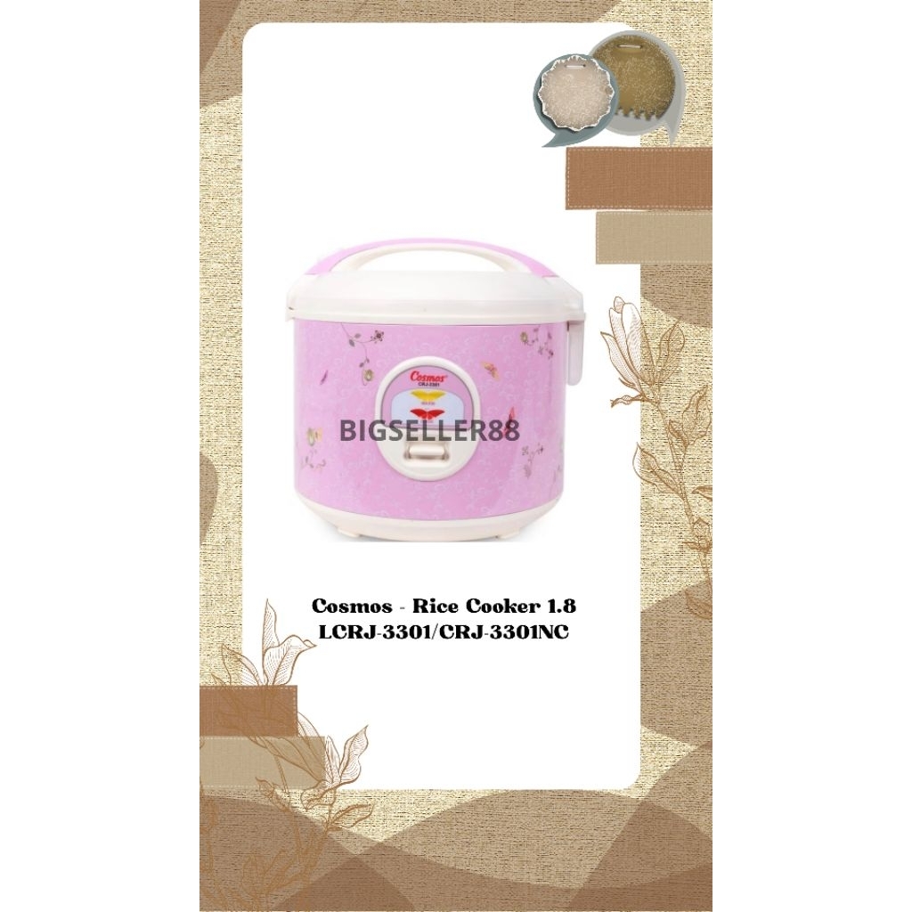 Cosmos – Rice Cooker 1.8 LCRJ-3301/CRJ-3301NC