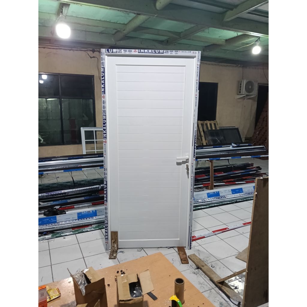 pintu full aluminium kusen 3" merek inkalum