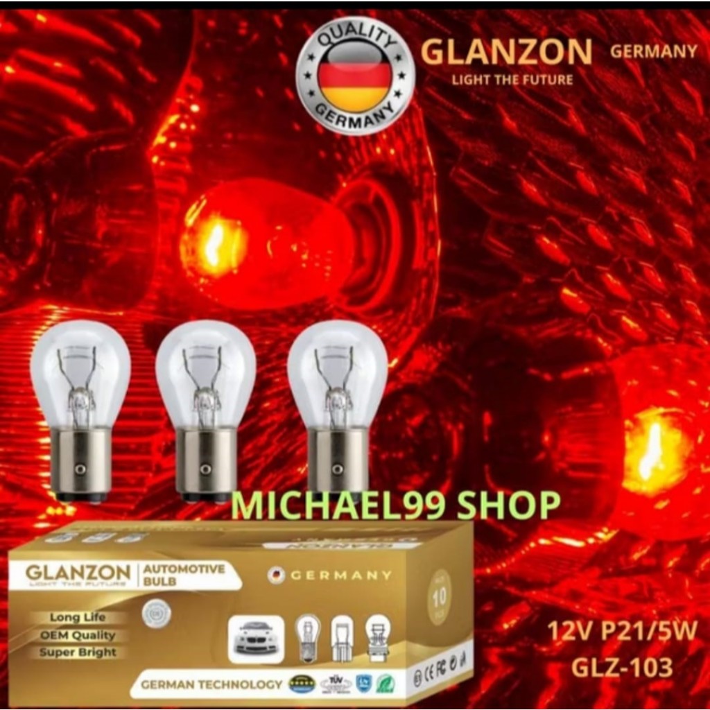 BOHLAM LAMPU REM MOBIL TOYOTA AVANZA 12V GLANZON GERMANY ORIGINAL OEM - GARANSI