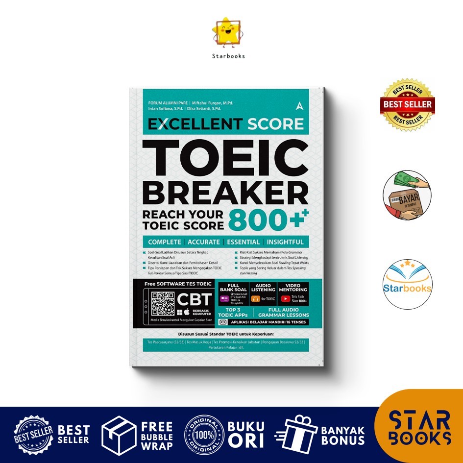 Buku Excellent Score Toeic Breaker: Reach Your Toeic Score 800++ (Andaliman BookS)