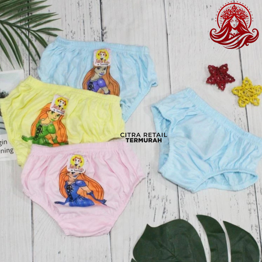 [Isi 3pcs] CD KANCUT CELANA DALAM ANAK PEREMPUAN CEWEK MURAH BAHAN / CD NADYA