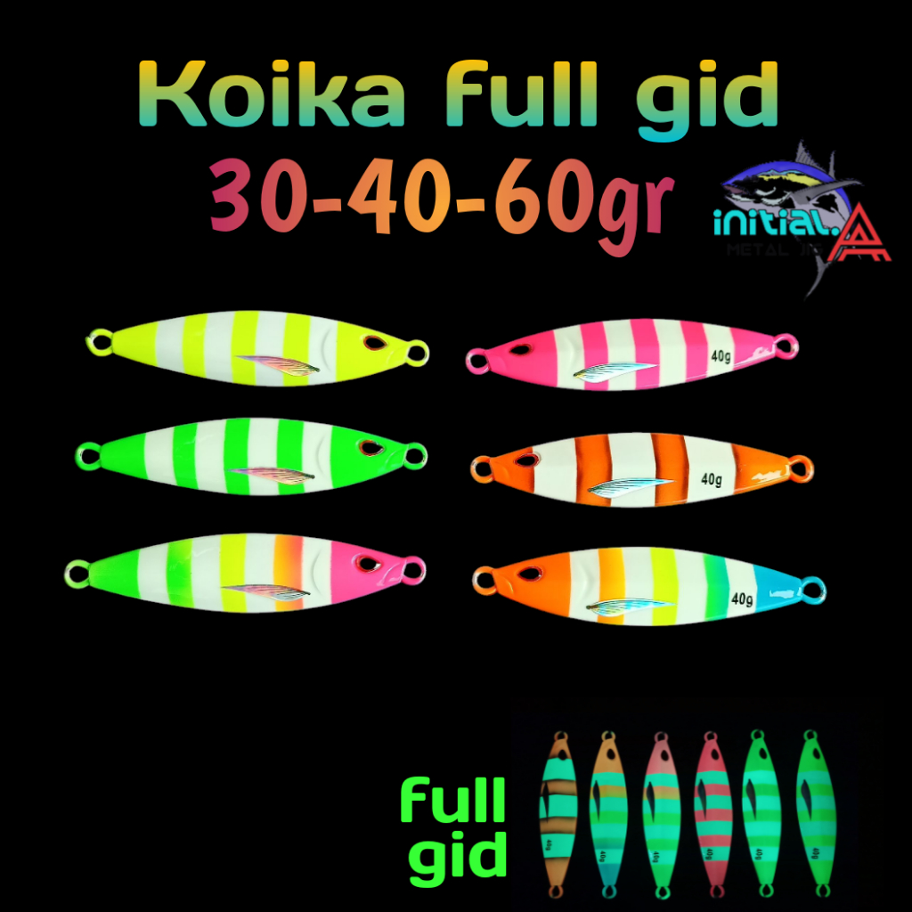 metal jig/microjig Koika 30gr 40gr 60gr Full Gid kualitas premium