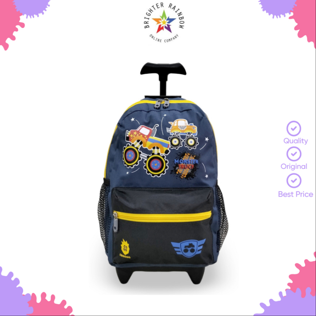 Ransel Trolly Cannon 271939 Tas Sekolah Anak TK /SD Gambar Escavator