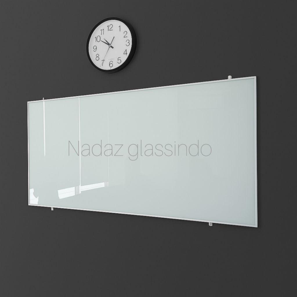 glassboard frame aluminium / papan tulis kaca frame aluminium / glass board frame / glassboarf frame
