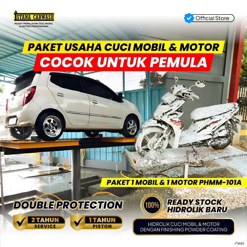 IKAME Paket Alat Cuci Steam Motor Mobil Hidrolik ( PHMM-101 A )