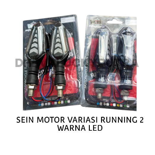 SEN SEIN MOTOR VARIASI RUNNING 2 WARNA LED RXKING VIXION DTRACTER CRF VARIO KLX DLL