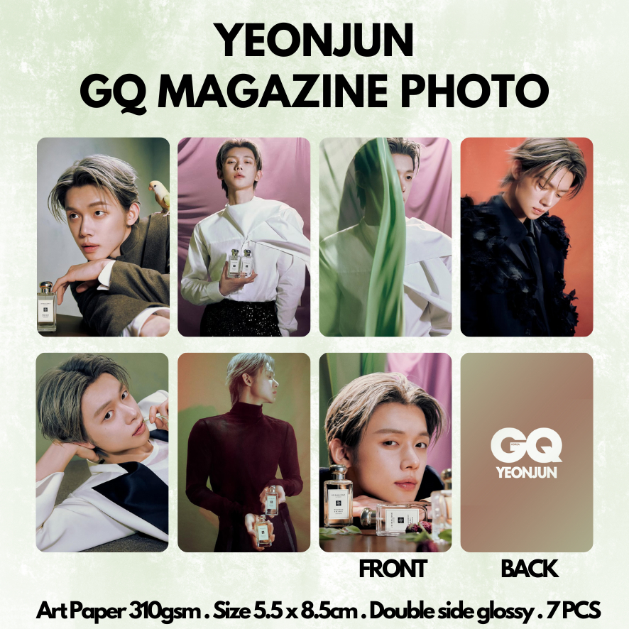 [KUKIRA] Photocard Yeonjun GQ Magazine Jo Mal*one