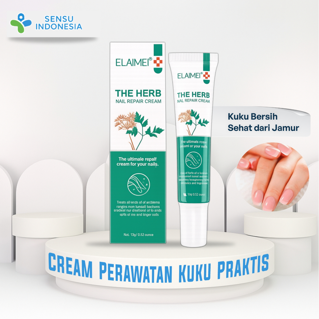 Krim Herbal Elaimei Perawatan Kuku 15 Gram – Atasi Kuku Rusak, Rapuh & Jamur Kuku
