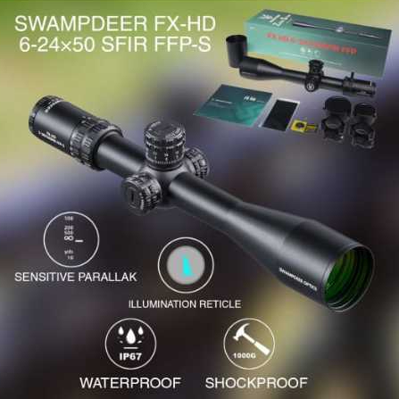 SWAMPDEER FX HD ZERO STOP 6-24X50SFIR FFP