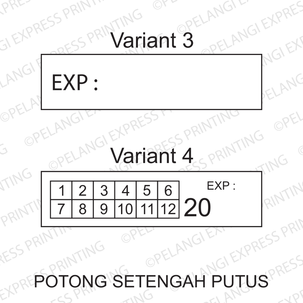 Stiker Expired | Stiker Kedaluwarsa Kadaluarsa | Label Expired