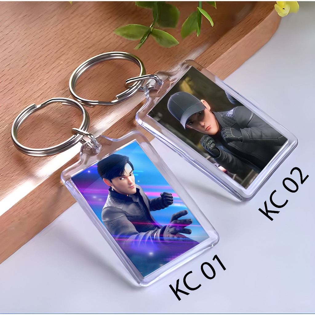 Keychain Ejen Rizwan Ejen ali - Ganci Kartun  - Gantungan Kunci - Ejen Rizwan