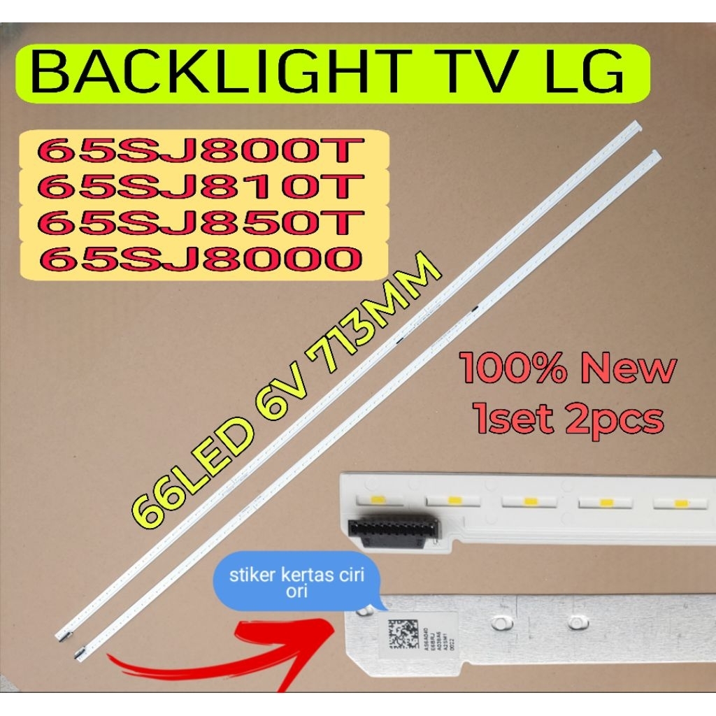 LAMPU LED BACKLIGHT BL TV LG 65SJ800T 65SJ810T 65SJ850T 65SJ8000 65SJ800V 65JS8500