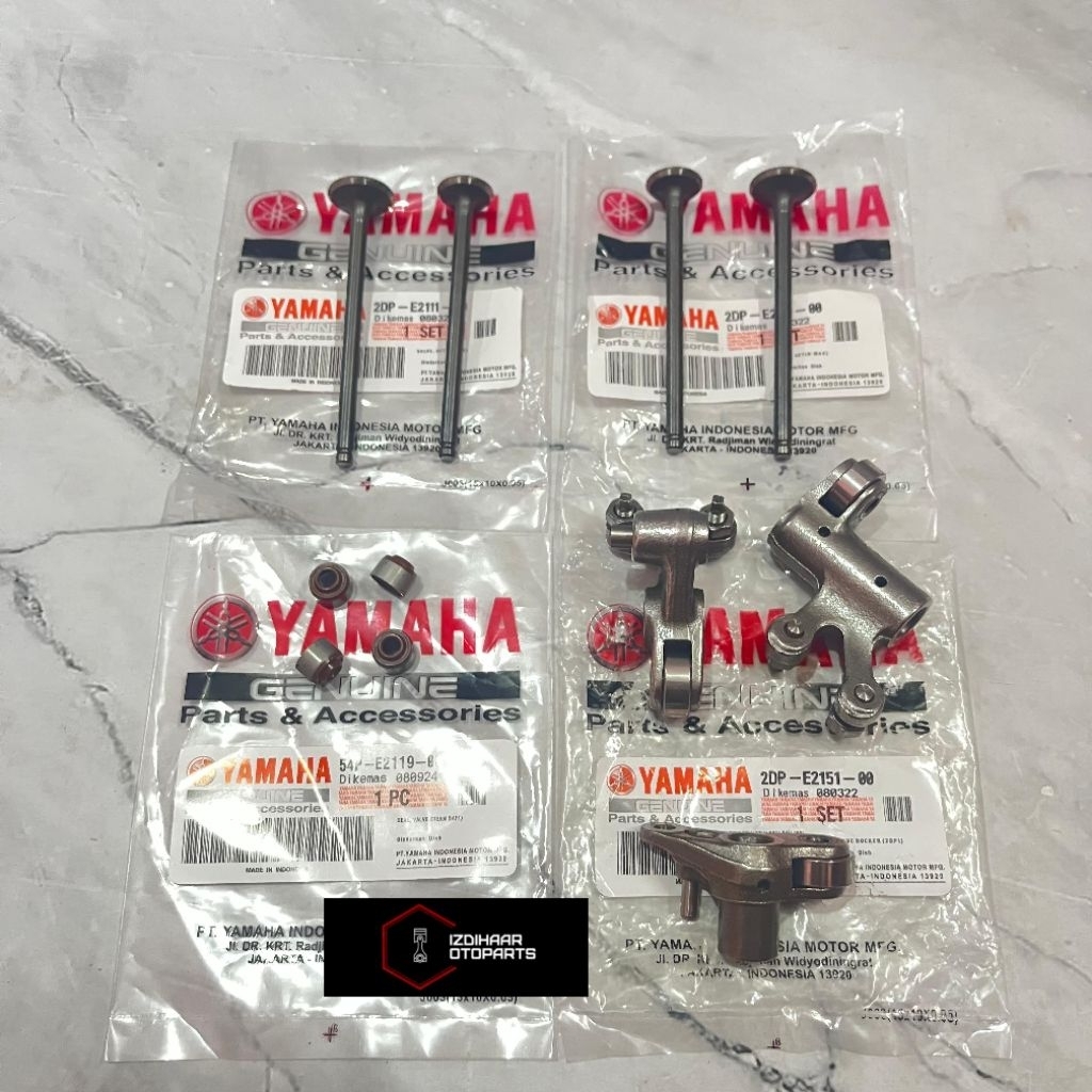 Platuk klep IN EX plus Klep set plus Seal Klep Yamaha Nmax lama Nmax New Lexy Aerox 155