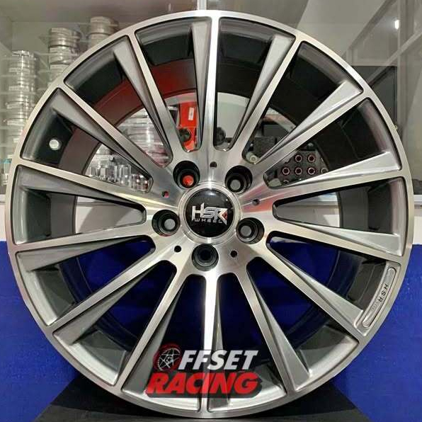 Velg HSR R18 Mobil HRV Camry Terios Innova Velg Mobil HSR ROSTOCK BLADE Ring 18 Baut 5
